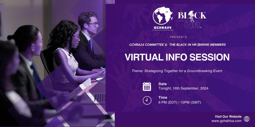 GCHRA24 Planning Committee & The Black in HR (BINHR) Members Virtual Info Session